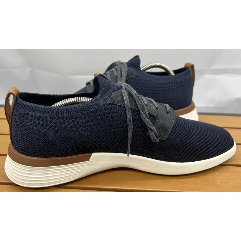 Wolf & Shepherd SwiftKnit Derby Shoes Mens Size 11 Blue Knit Casual Sneakers